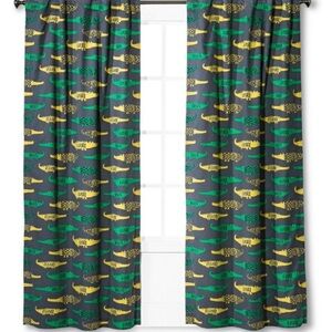 Pillowfort Alligator Curtain Panels